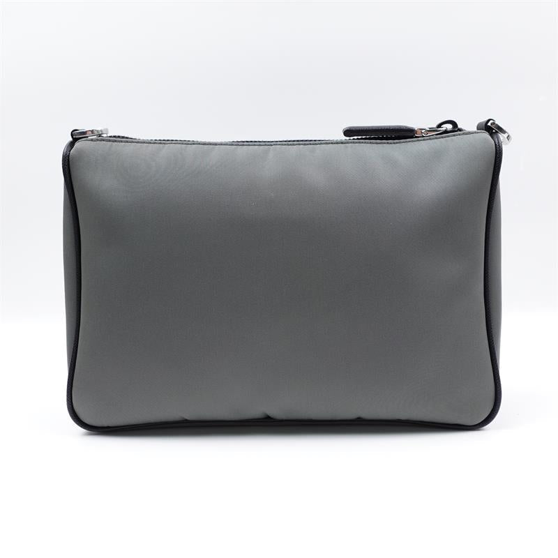 Pre-owned Prada Grey Re-edition Nylon Shoulder Bag