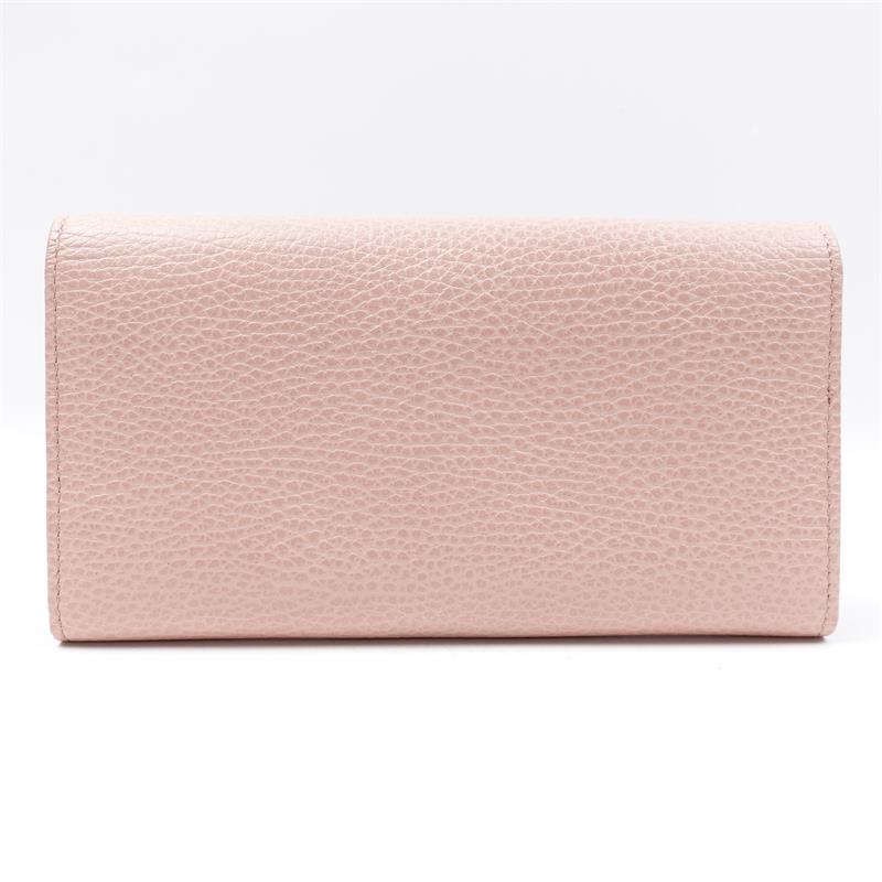Pre-owned Prada Pink Calfskin Long Wallet