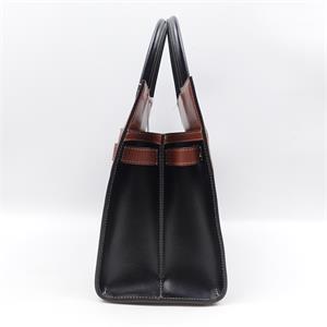 Pre-owned Burberry Title Black Calfskin Shoulder Bag