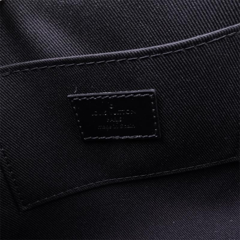 Pre-owned Louis Vuitton Pulse Monogram Eclipse Black Coated Canvas Shoulder Bag