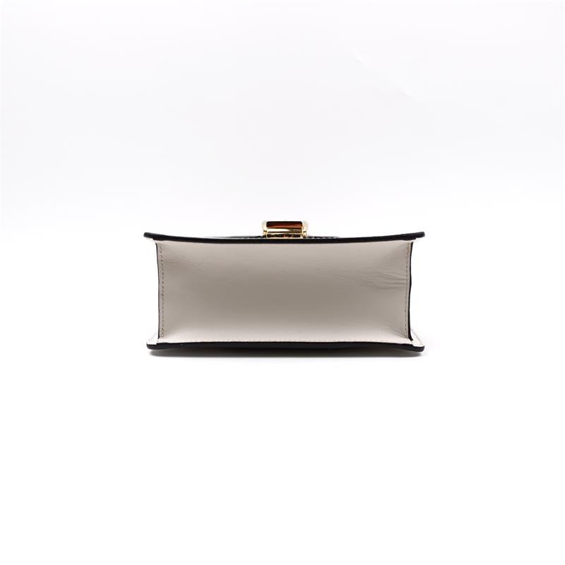 Pre-owned Gucci Sylvie White Calfskin Shoulder Bag
