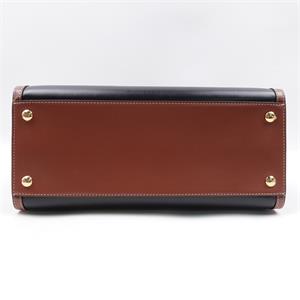 Pre-owned Burberry Title Black Calfskin Shoulder Bag
