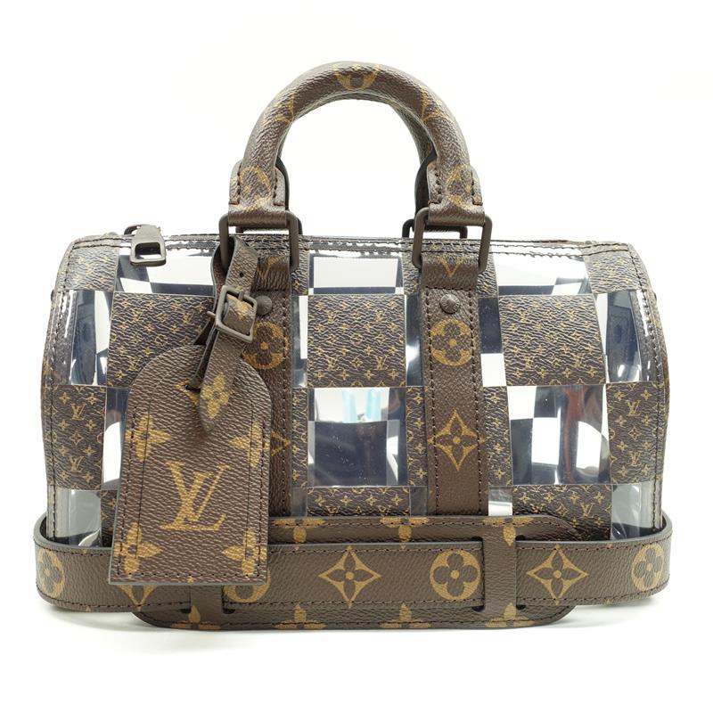 【Bundle】Dior Saddle Gray Crossbody Bag + Louis Vuitton Limited Edition KEEPALL BANDOULIèRE 25