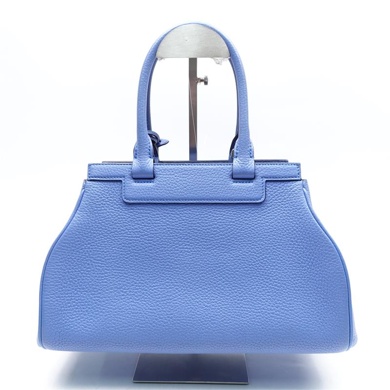 Pre-owned Moynat Blue Calfskin Shoulder Bag