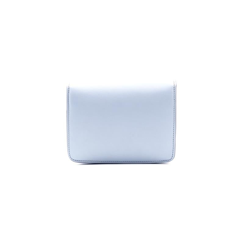 Pre-owned Celine Classic Box Blue Calfskin Shoulder Bag