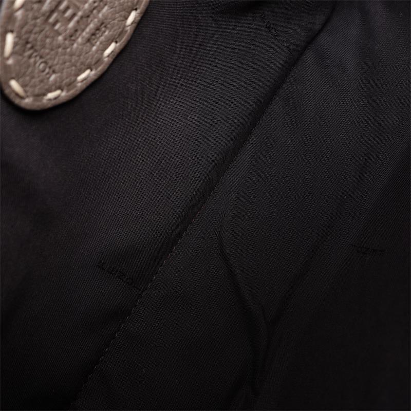 Fendi By The Way Grey Calfskin Shoulder Bag