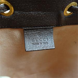 Pre-owned Gucci Ophidia GG Brown Coated Canvas Shoulder Bag