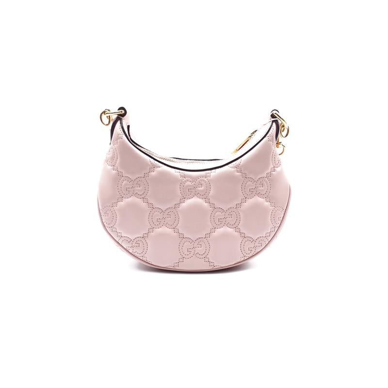 Pre-owned Gucci Matelasse Pink Calfskin Shoulder Bag