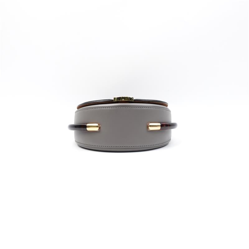 Pre-owned Fendi Moonlight Grey Calfskin Shoulder Bag