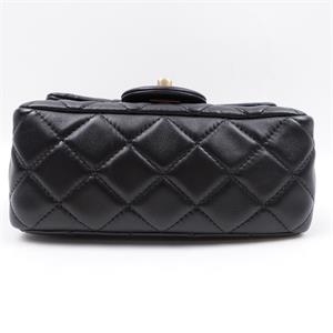 Pre-owned Chanel CF Black Lambskin Shoulder Bag