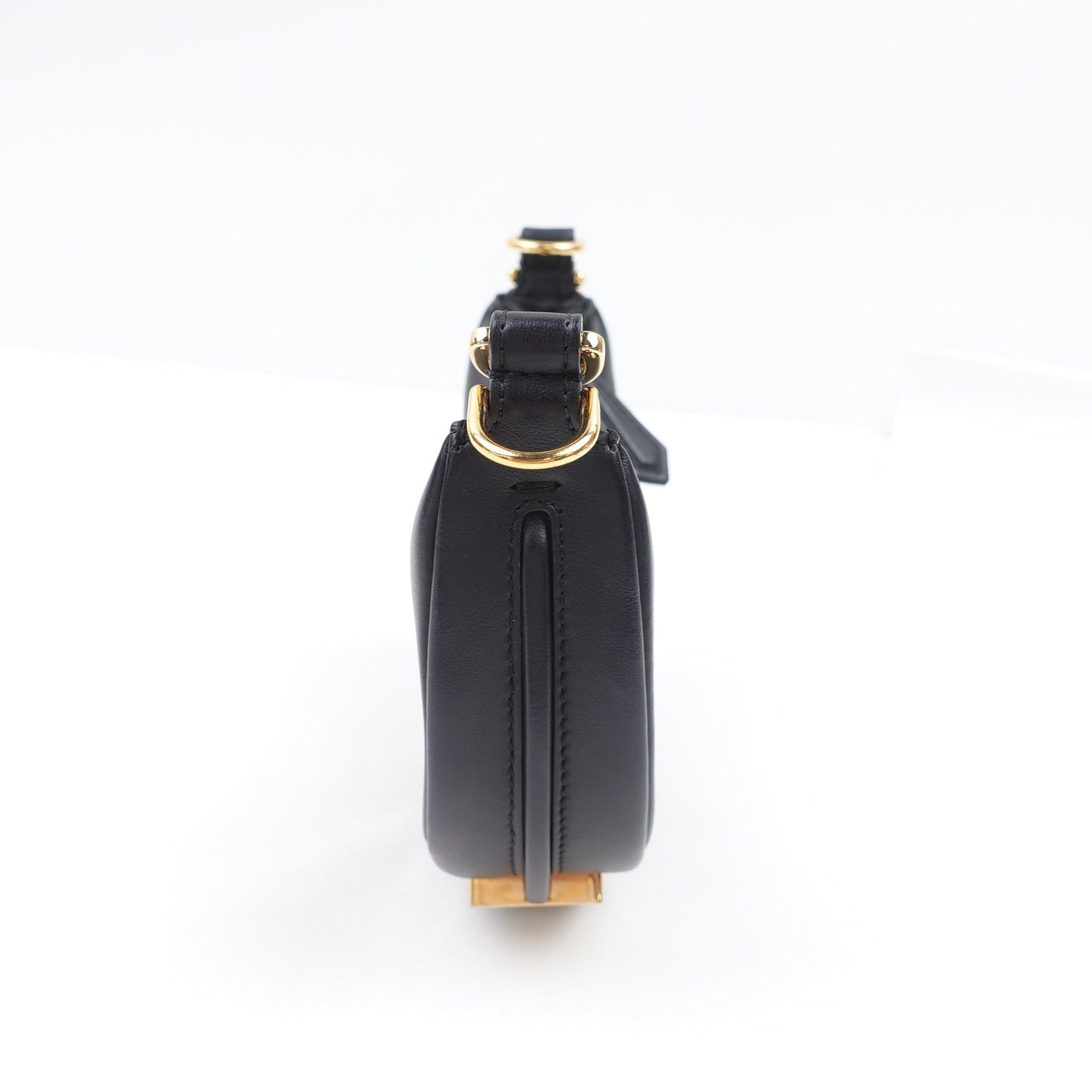 Pre-owned Fendi Graphy Mini Black Calfskin Clutch
