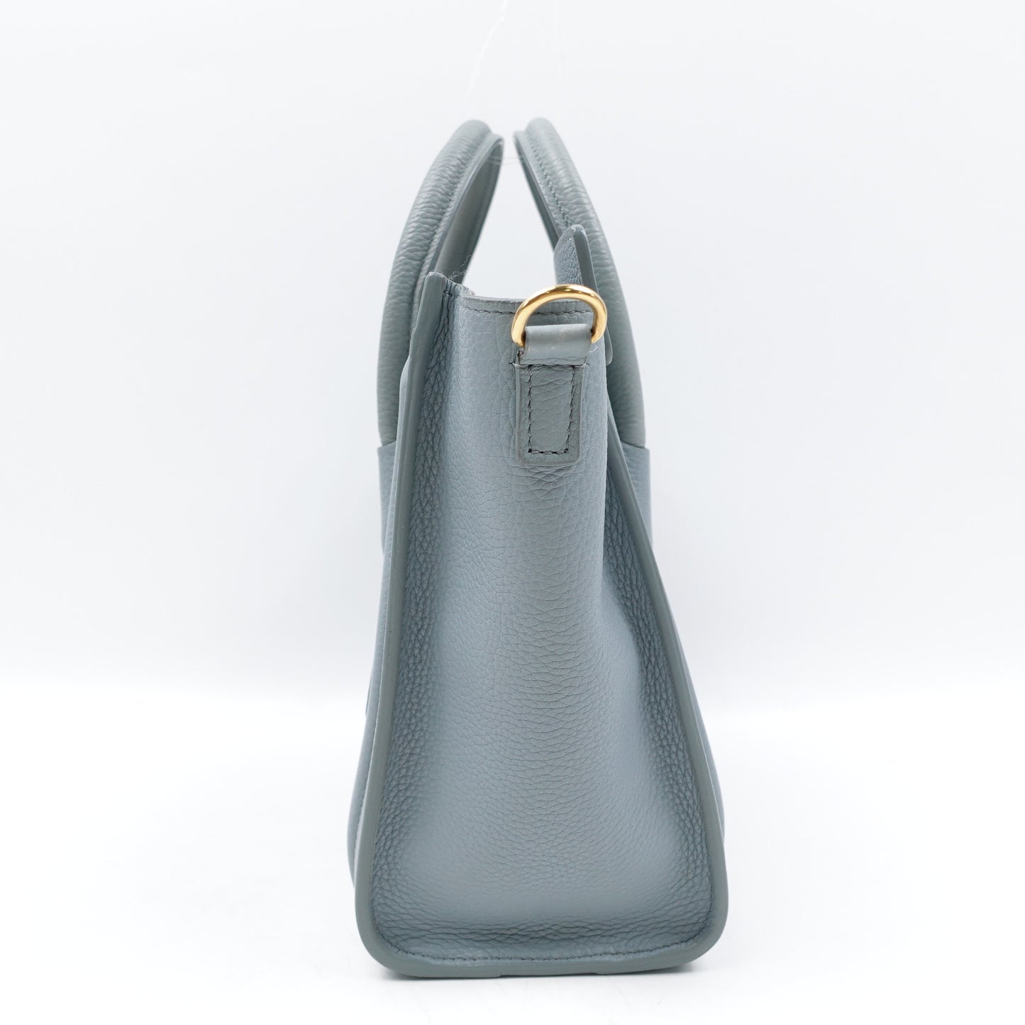 Pre-owned Celine Luggae Nano Blue Calfskin Shoulder Bag