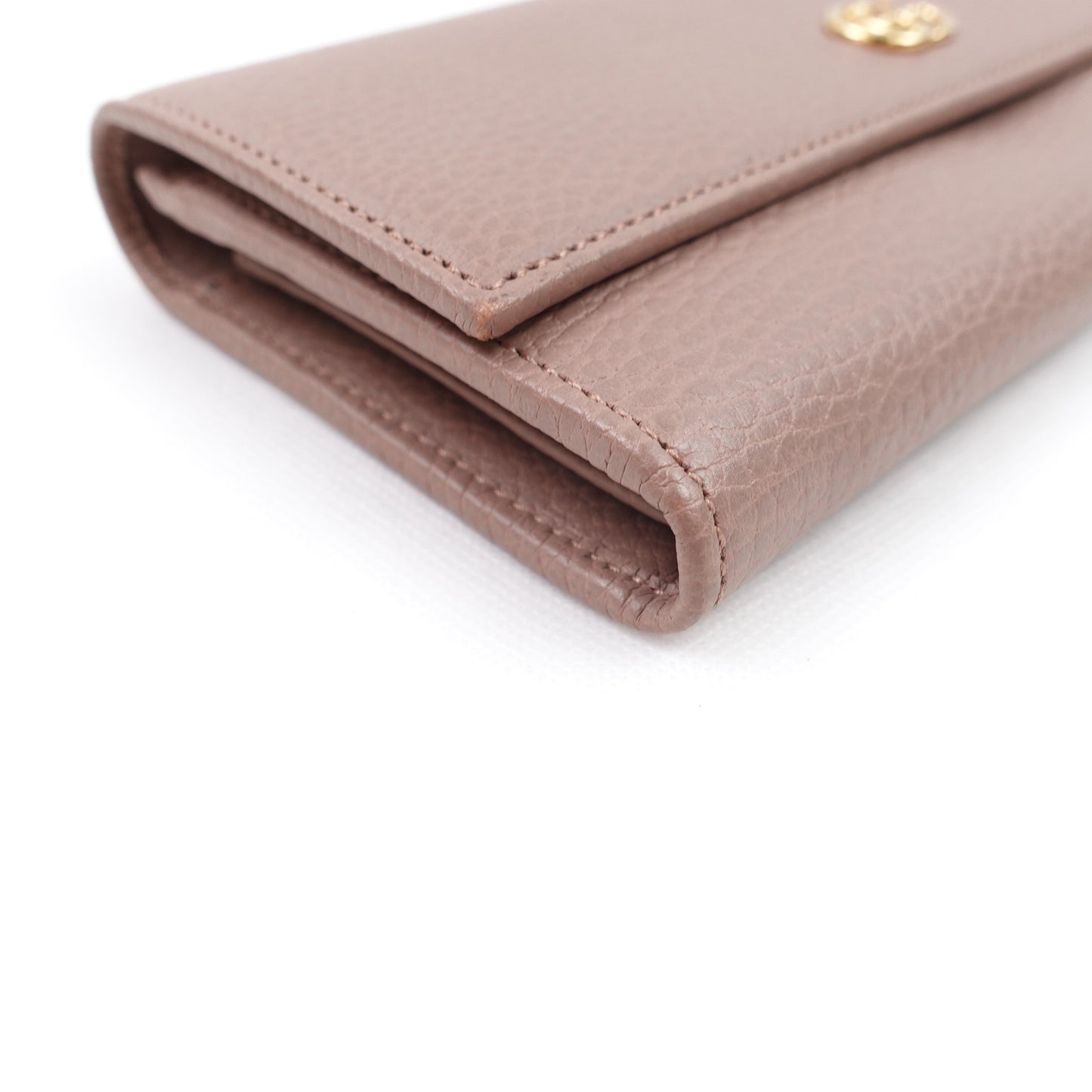 Pre-owned Gucci GG Milktea Calfskin Wallet