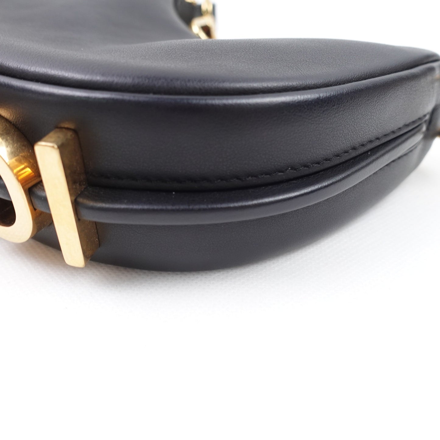Pre-owned Fendi Graphy Mini Black Calfskin Clutch