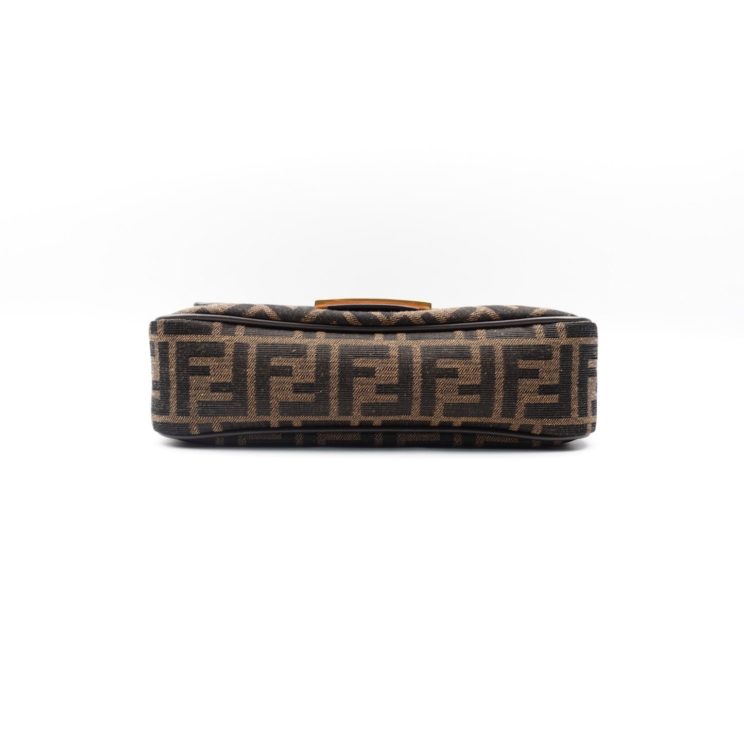 Pre-owned Fendi Baguette Medium Monogram Canvas Shoulder Bag
