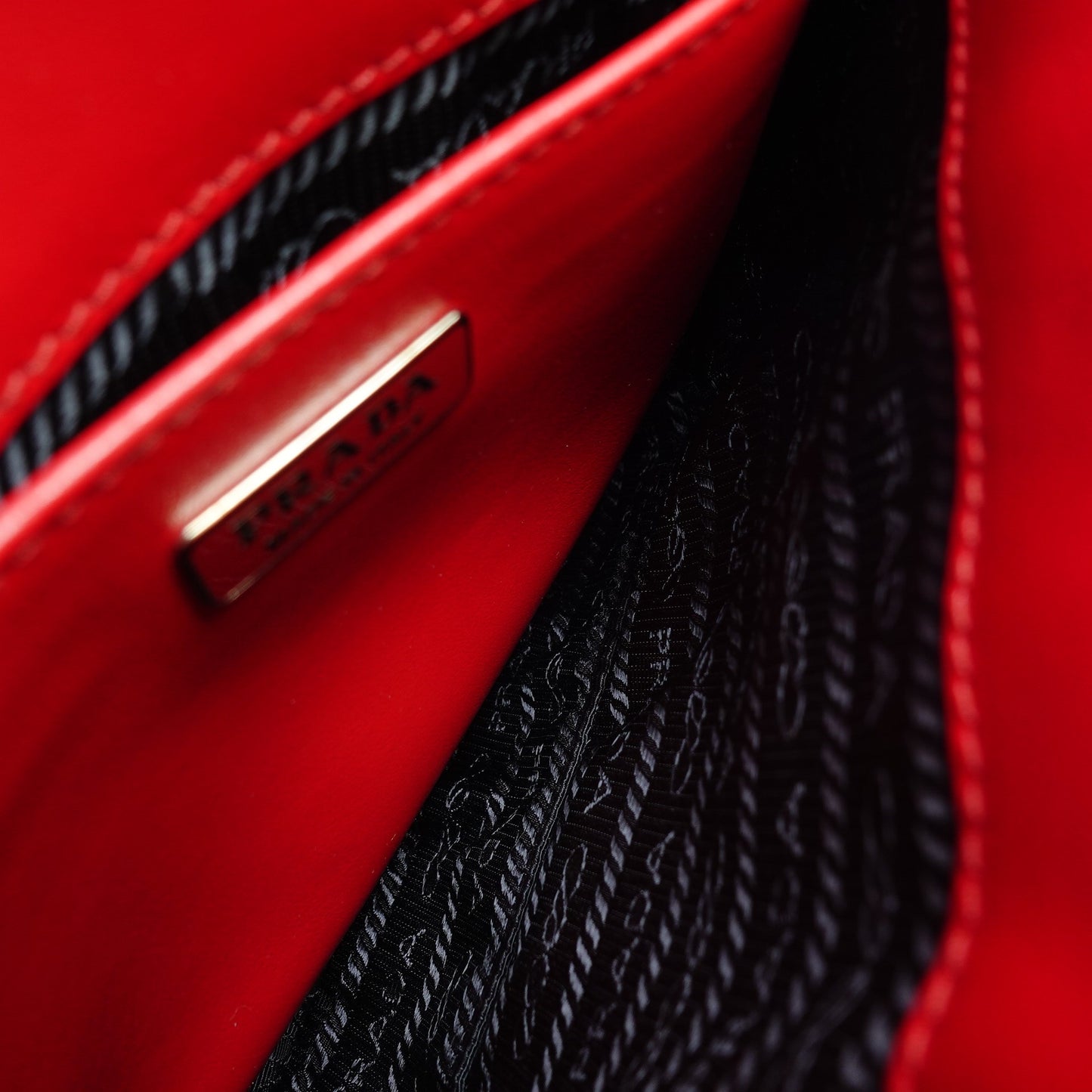 Pre-owned Prada Cleo Red Patent Shoulder Bag
