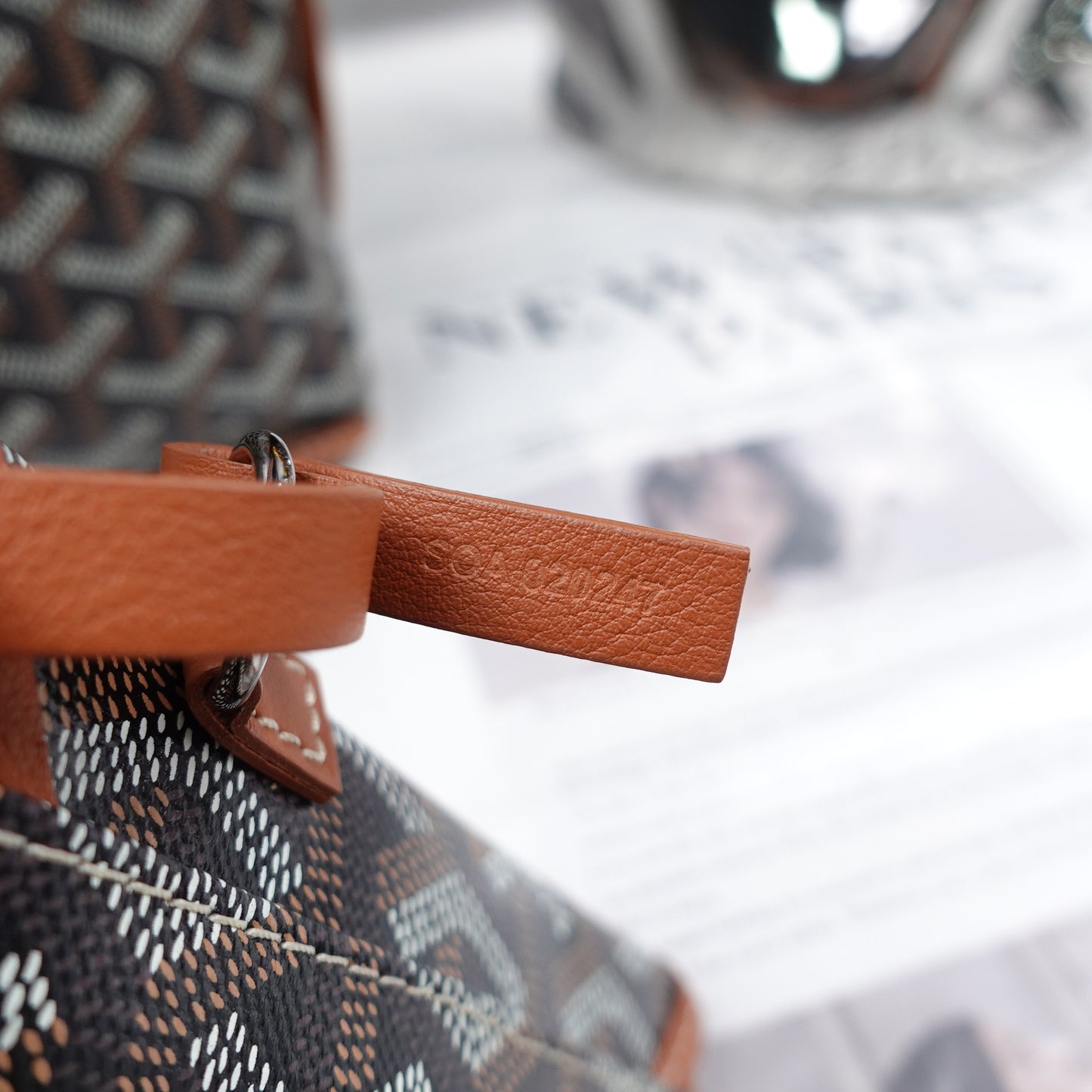 Pre-Owned Goyard Anjou Monogram&Brown Coated Canvas Handbag