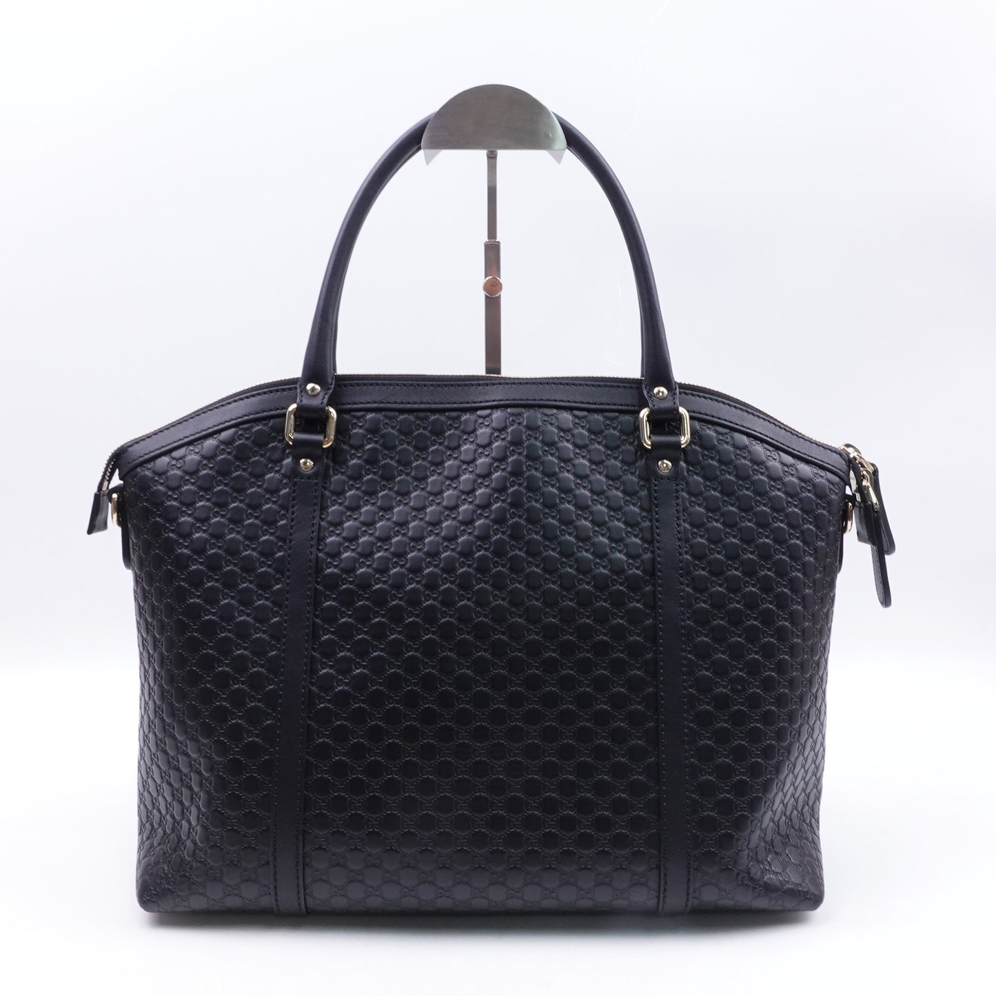 Pre-owned Gucci GG Black Calfskin Shoulder Bag