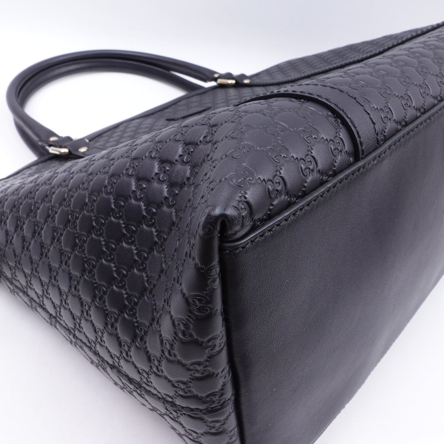 Pre-owned Gucci GG Black Calfskin Shoulder Bag