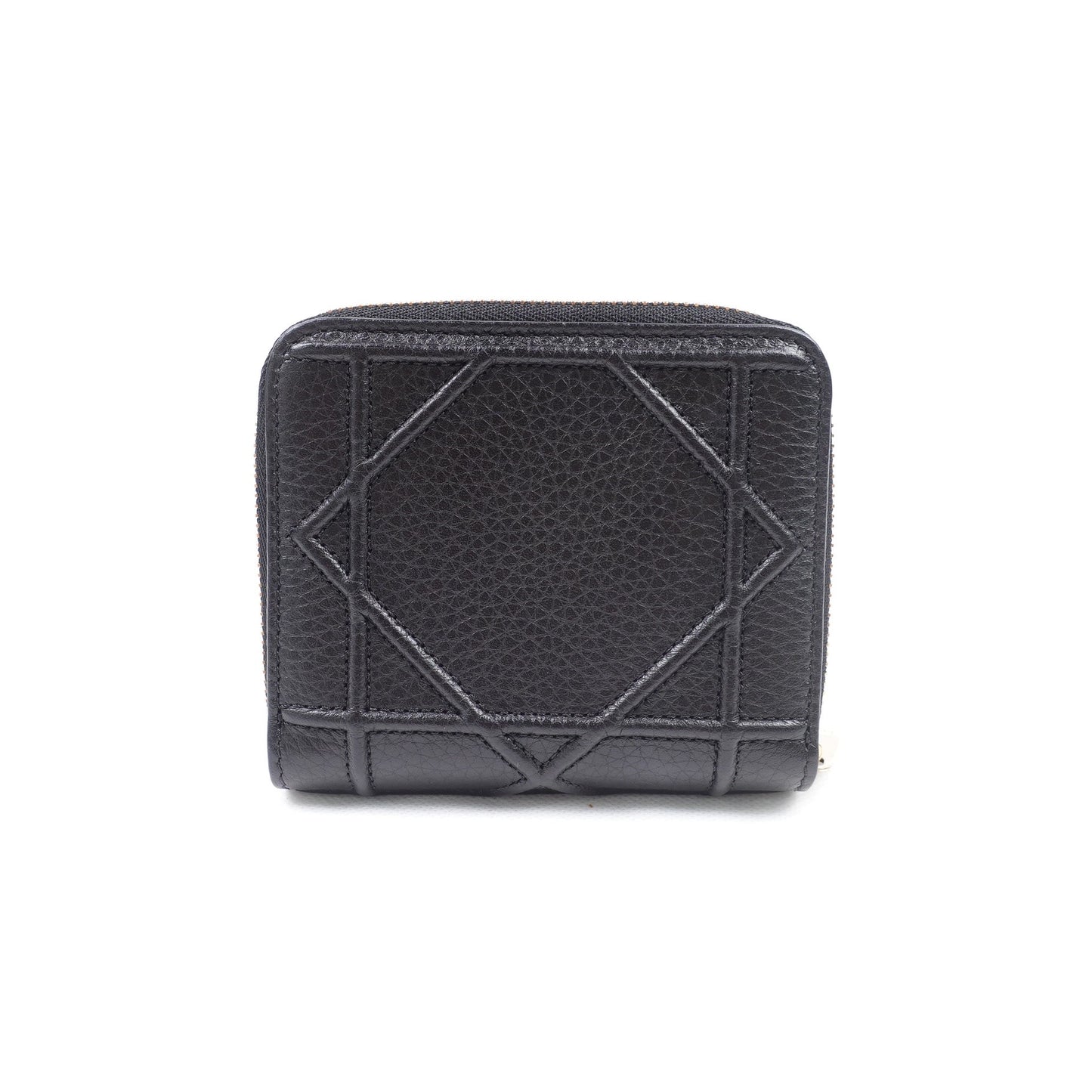 Pre-owned Dior Diorama Black Calfskin Wallet