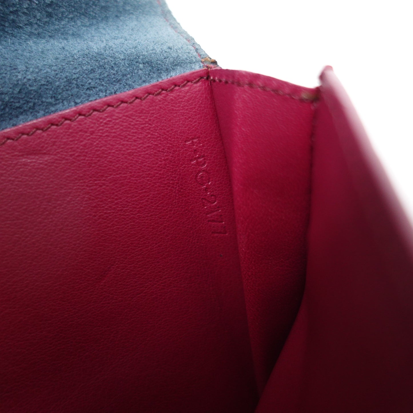 Pre-owned Celine Blue Calfskin Wallet