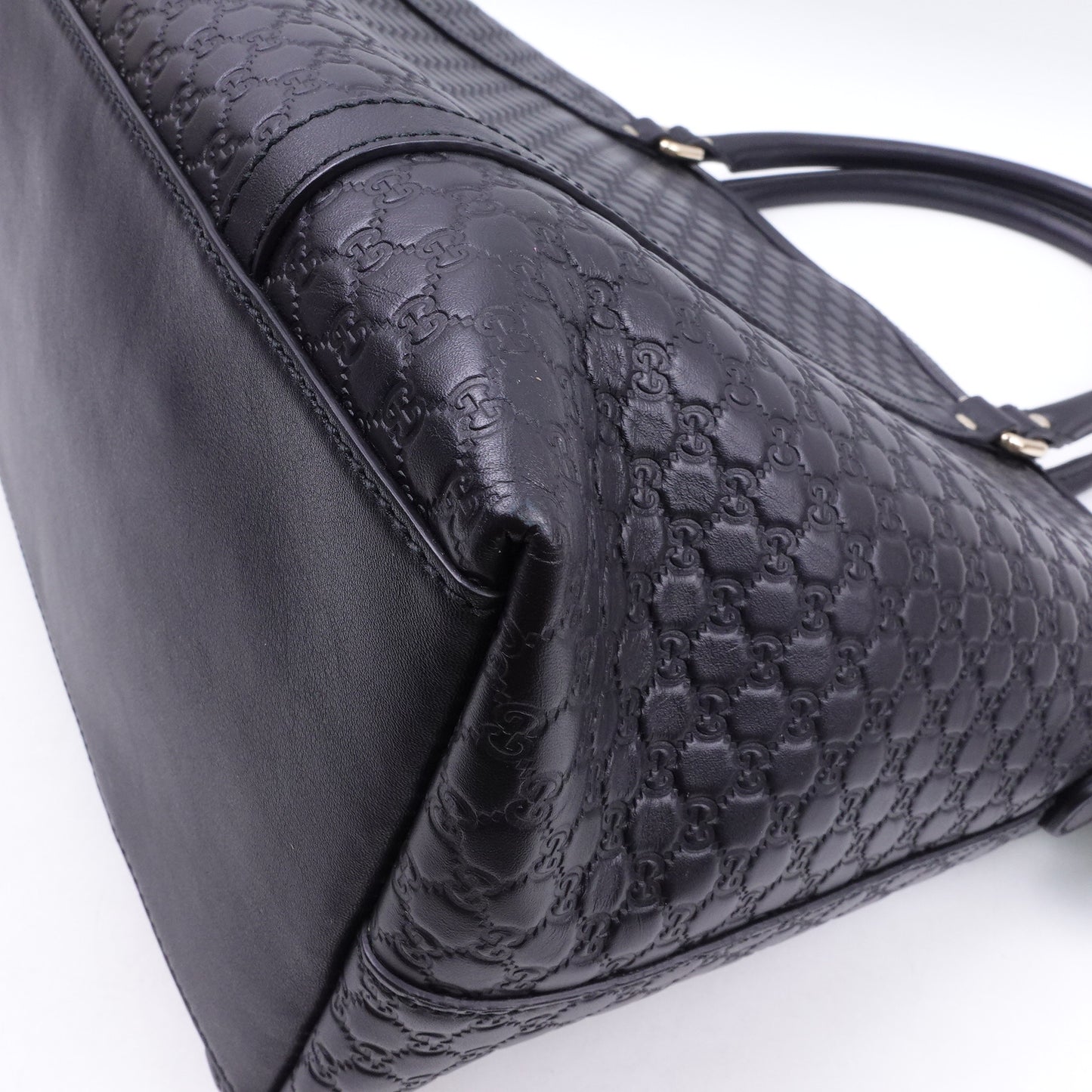 Pre-owned Gucci GG Black Calfskin Shoulder Bag