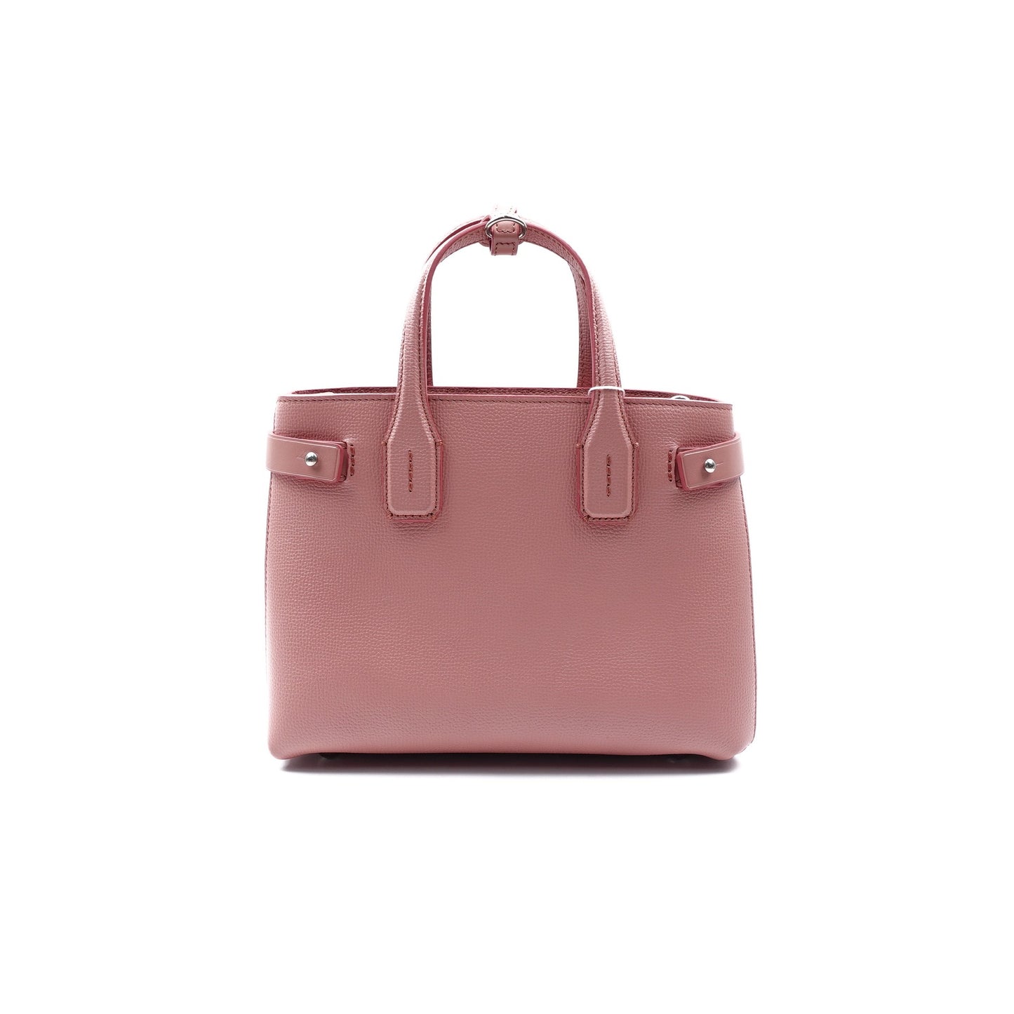 Pre-owned Burberry The Banner Pink Calfskin Shoulder Bag