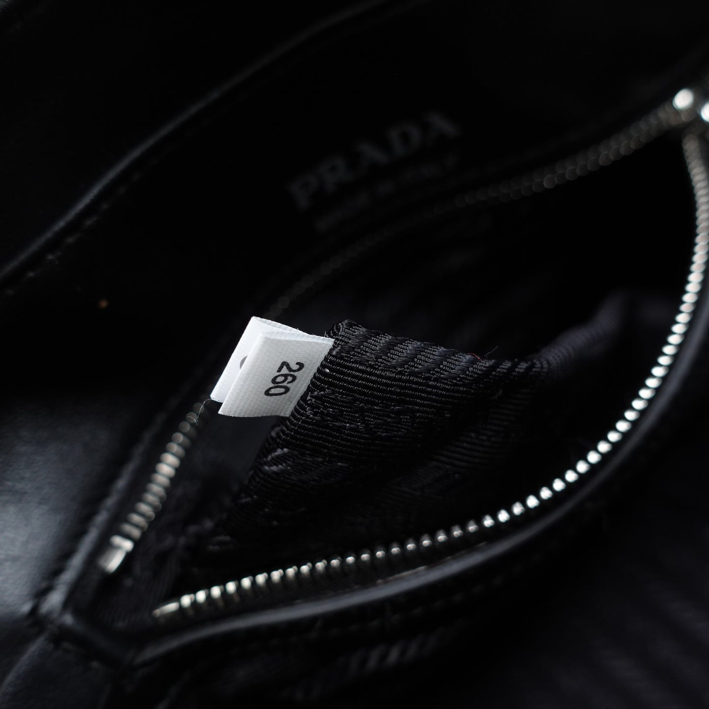 Pre-owned Prada Diagramme Black Calfskin Camera Bag