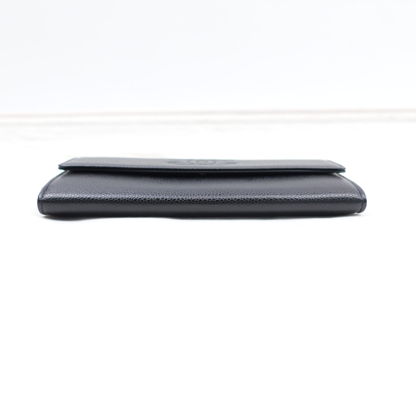 Pre-owned Chanel Black Caviar Wallet