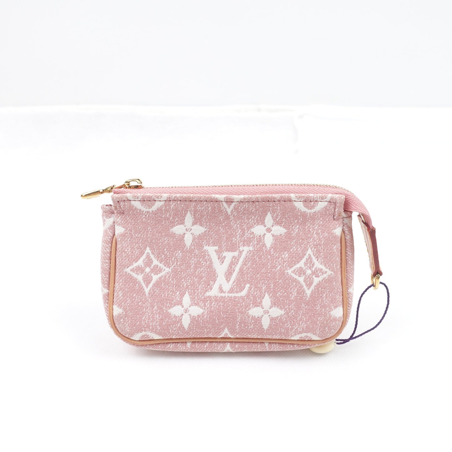 Pre-owned Louis Vuitton Pochette Pink Canvas Wallet