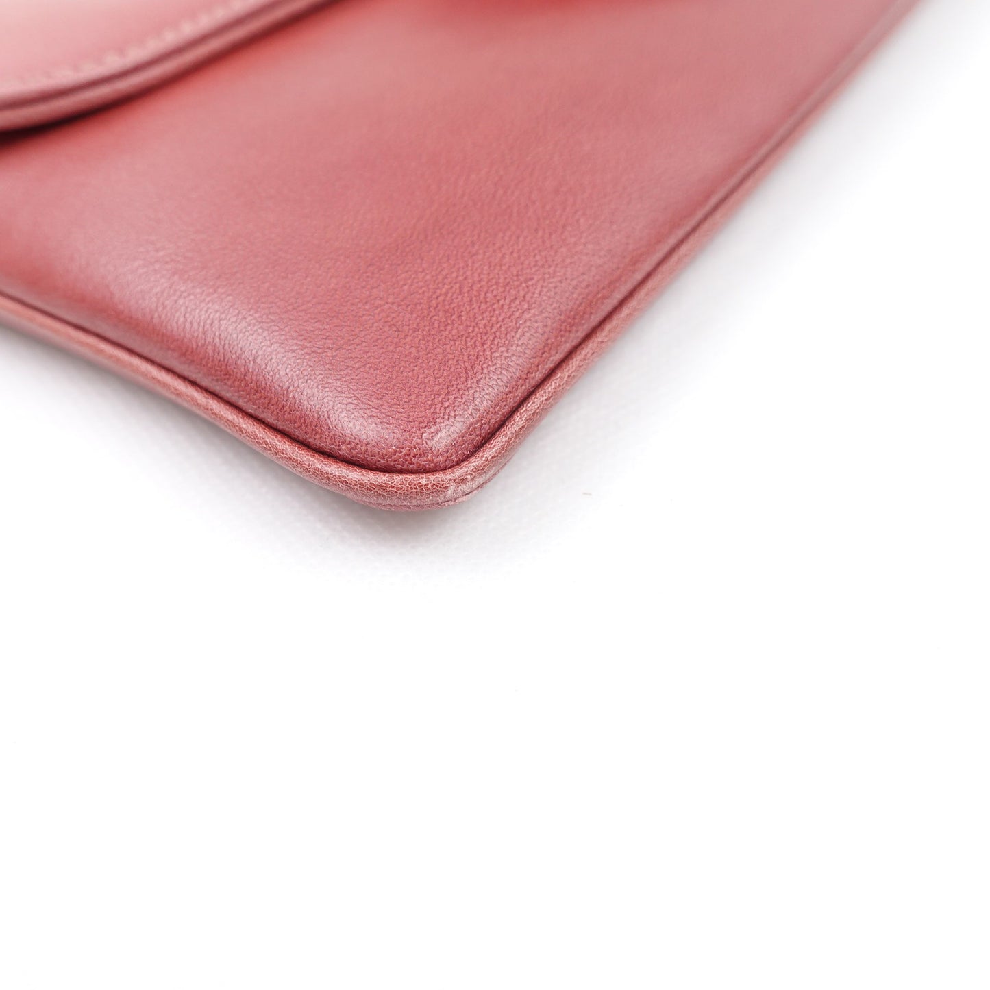 Pre-owned Dior Double Gradient Pink Calfskin Shoulder Bag