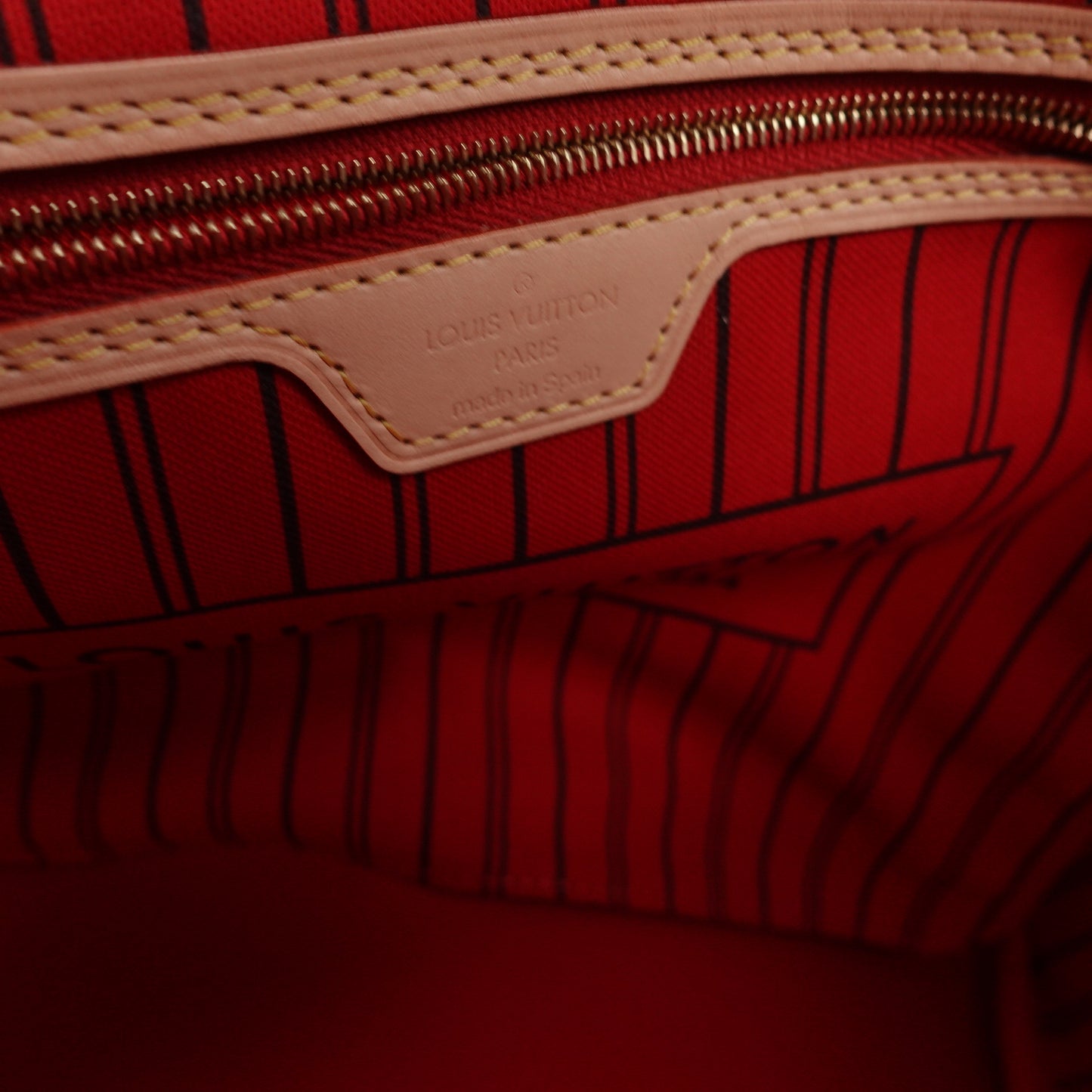 Pre-Owned Louis Vuitton Neverfull MM W/Pouch Monogram Canvas Tote Bag