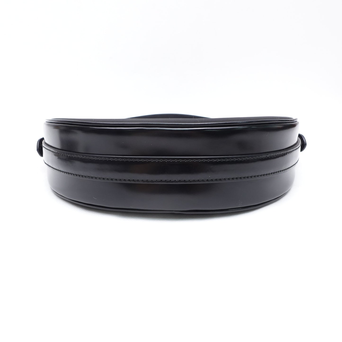 Pre-owed Prada Arque Black Nylon Hobo Bag