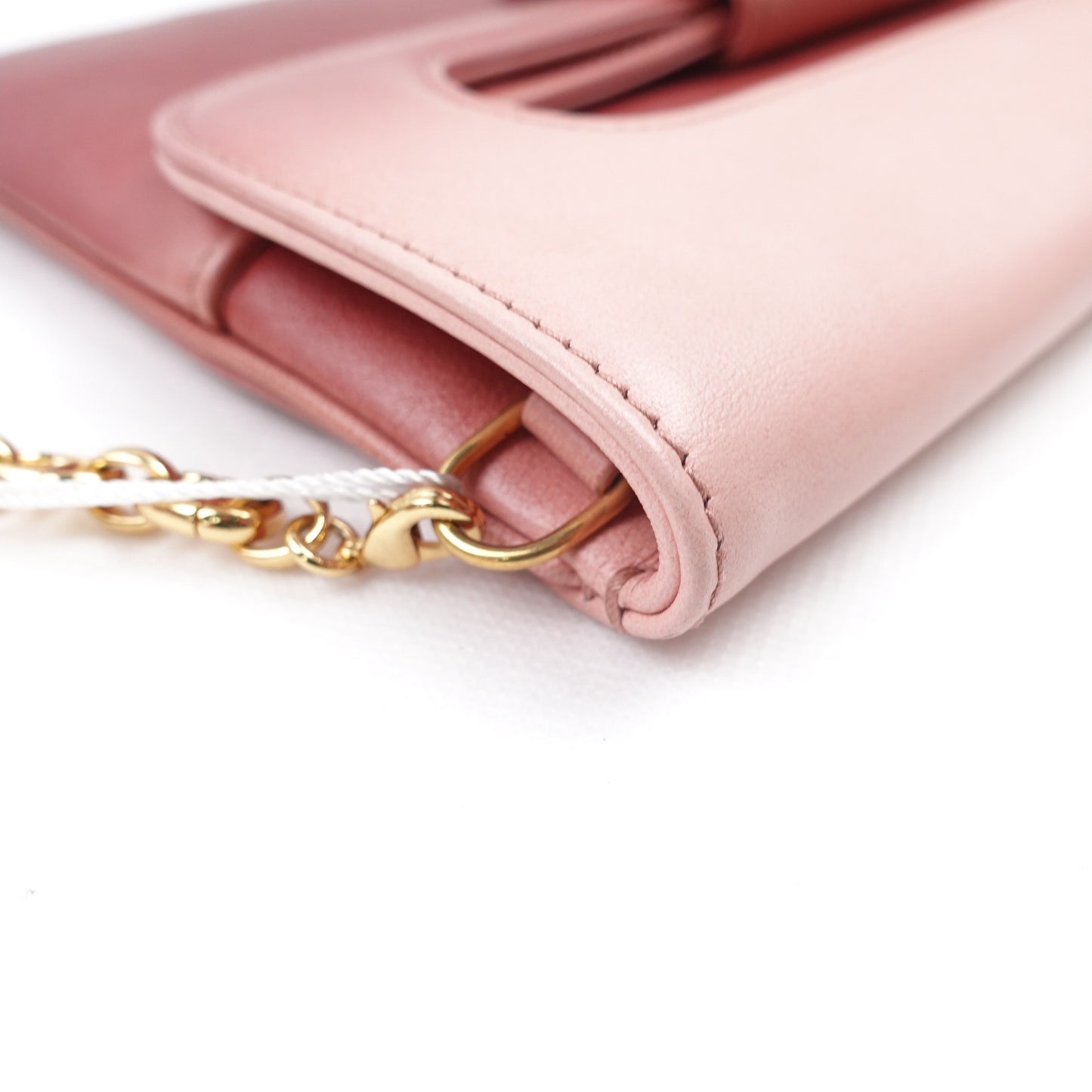 Pre-owned Dior Double Gradient Pink Calfskin Shoulder Bag