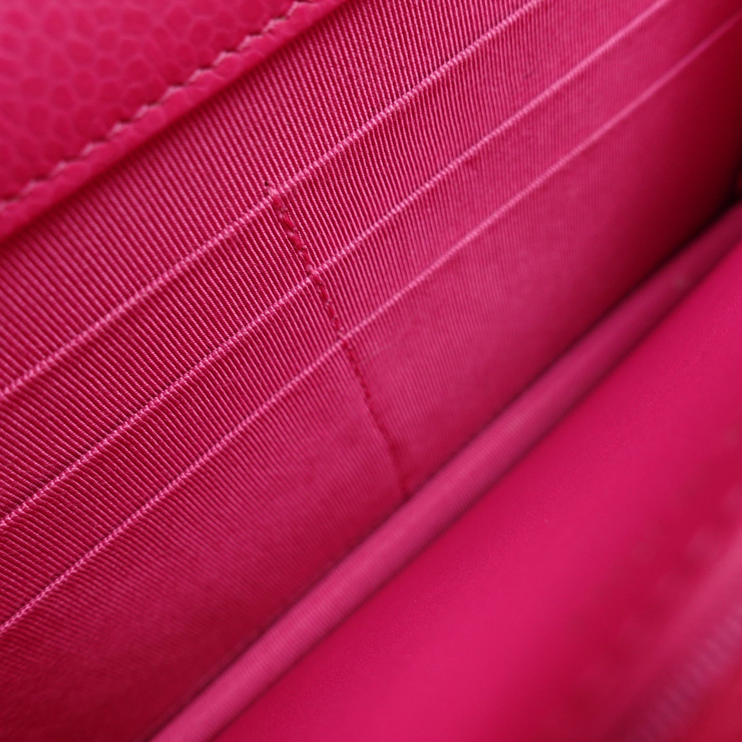 Pre-owned Chanel CF Woc Hot Pink Caviar Shoulder Bag