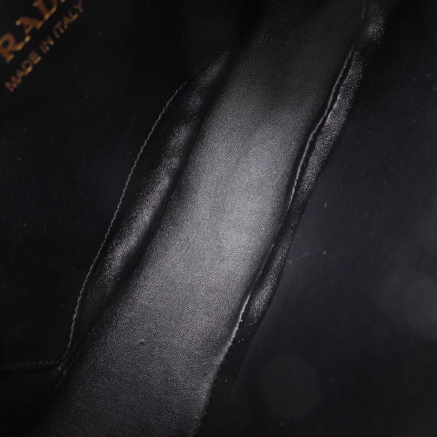Pre-owed Prada Arque Black Nylon Hobo Bag