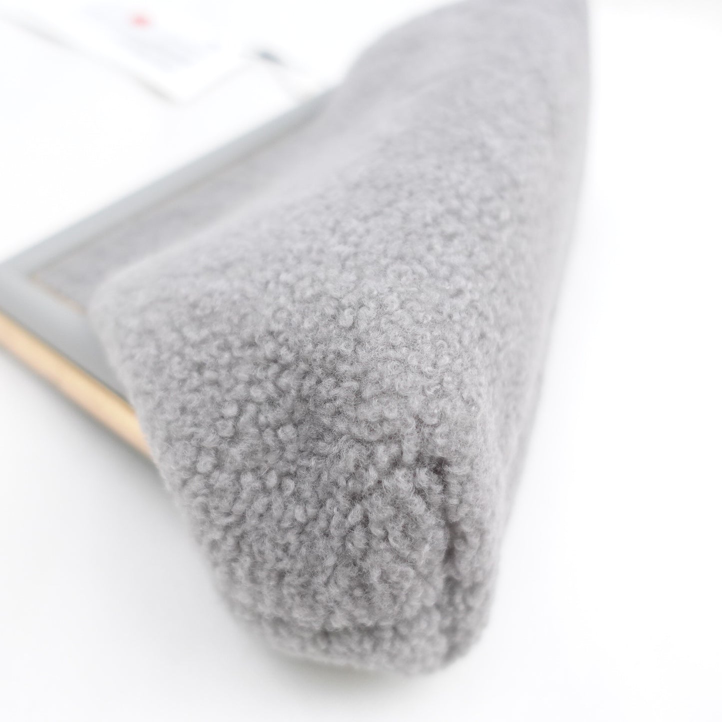 Pre-owned Fendi First Gray Fuzzy Shoulder Bag