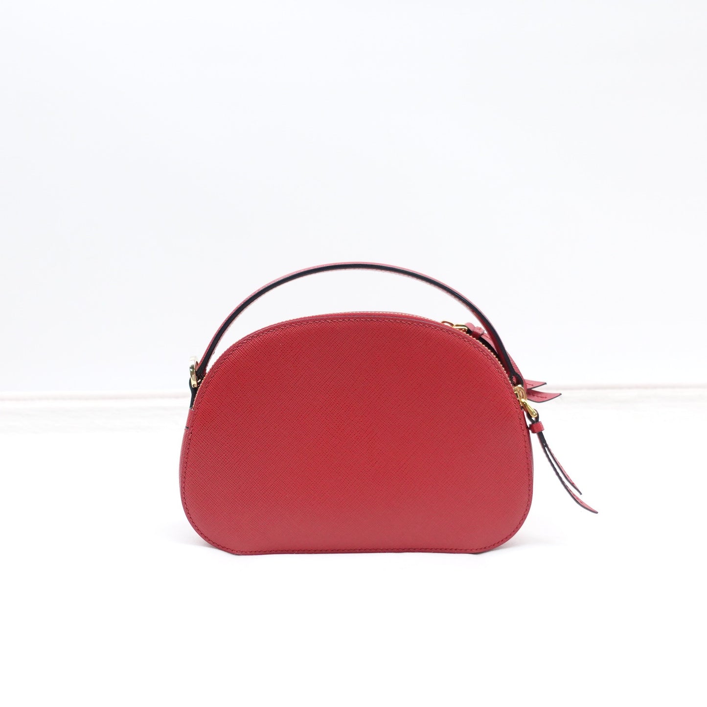Pre-owned Prada Odette Mini Red Calfskin Shoulder Bag