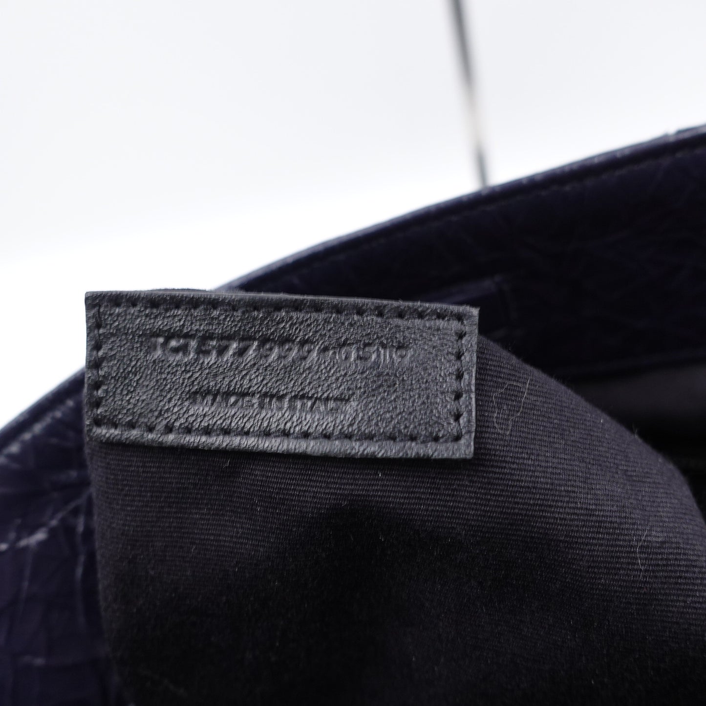 Pre-owned Saint Laurent Niki Dark Blue Calfskin Tote Bag