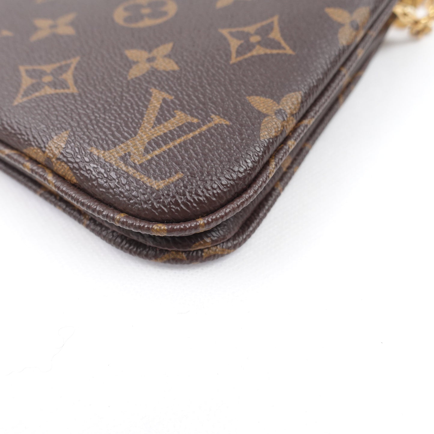 Pre-Owned Louis Vuitton Pochette Double Zip Monogram Coated Canvas Shoulder Bag