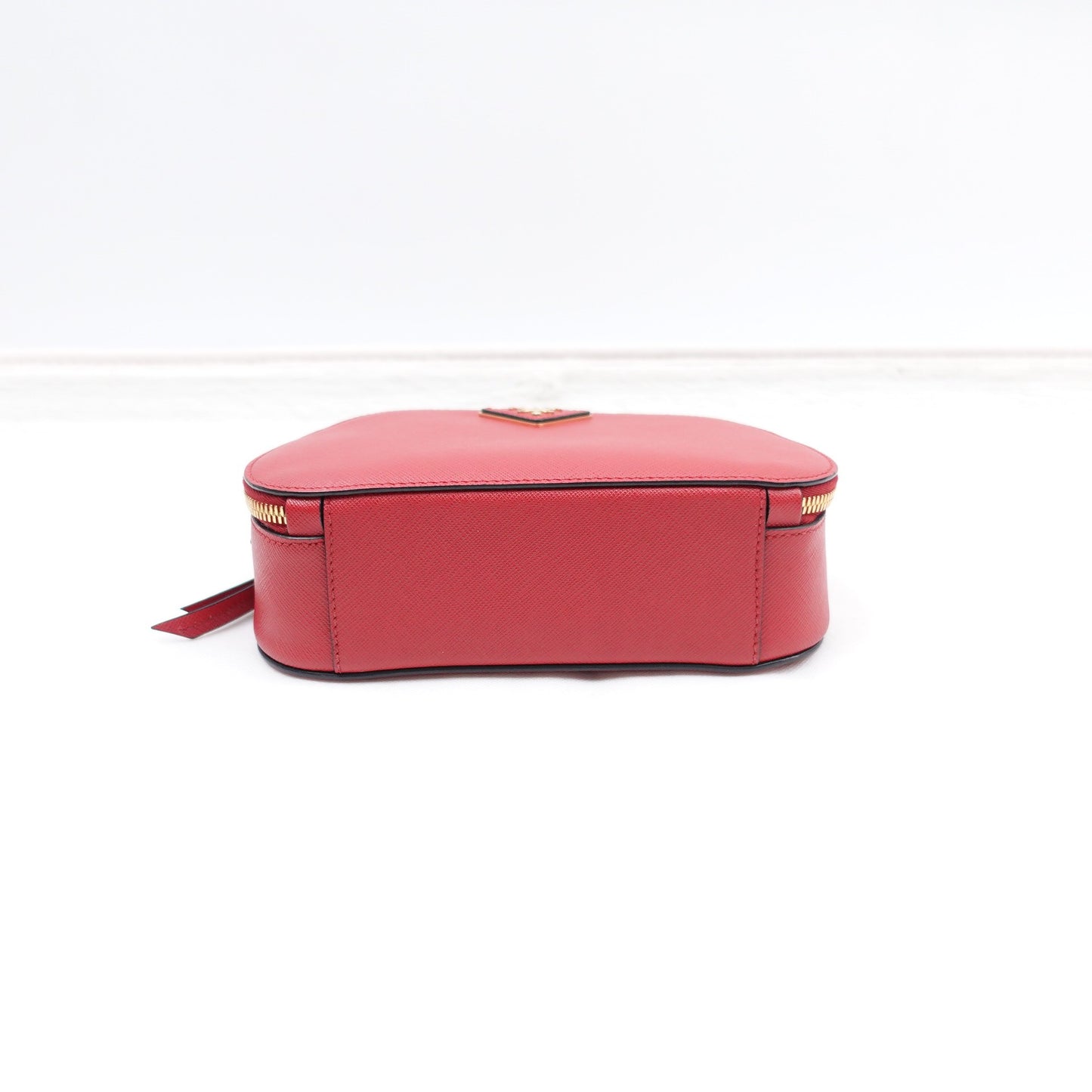 Pre-owned Prada Odette Mini Red Calfskin Shoulder Bag