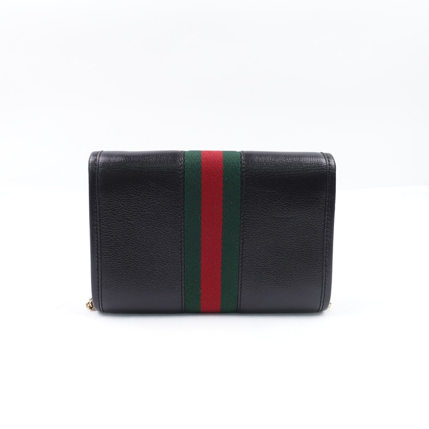Pre-owned Gucci Rajah Black Calfskin Shoulder Bag