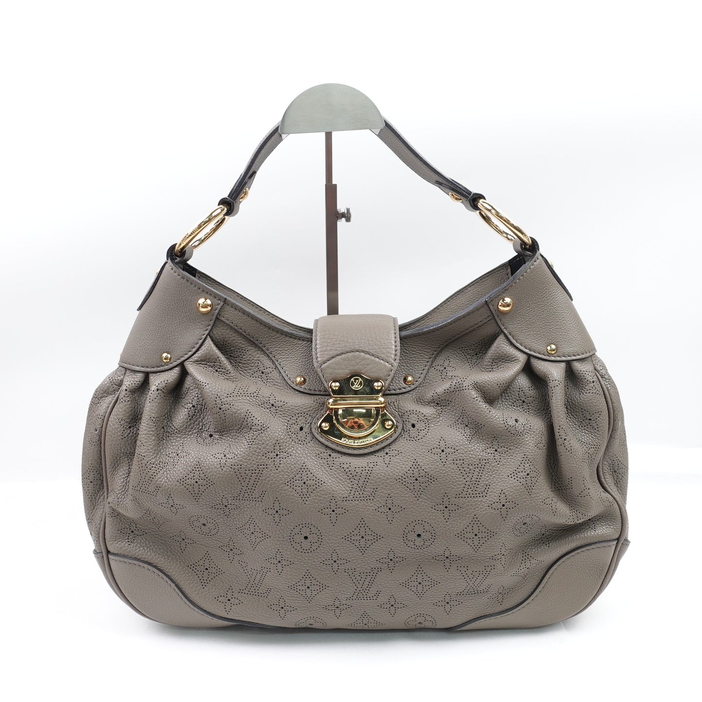 Pre-owned Louis Vuitton Solar Grey Calfskin Shoulder Bag