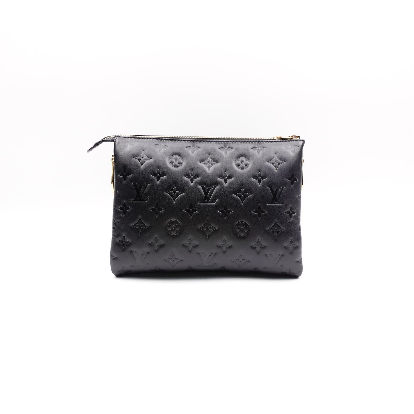 Pre-owned Louis Vuitton Pochette Coussin PM Black Lambskin Shoulder Bag