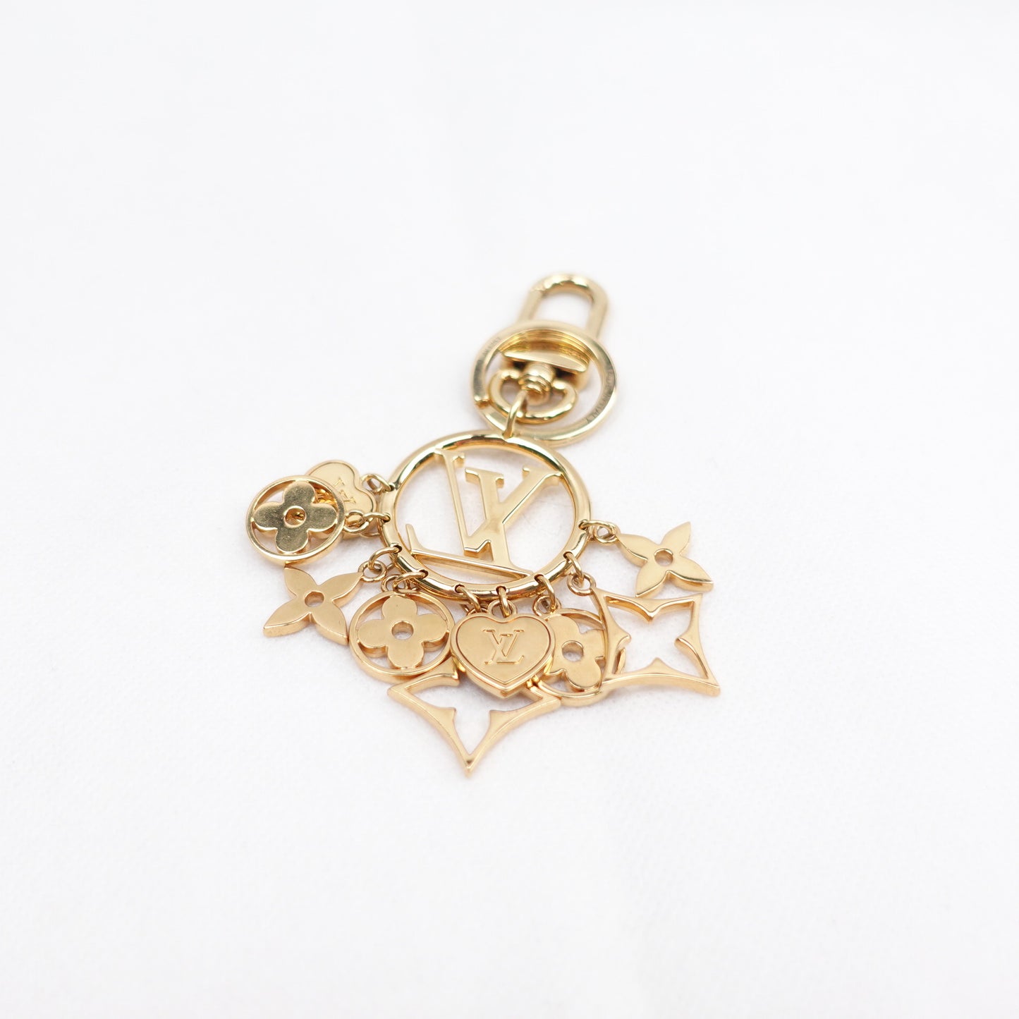 Louis Vuitton Logo Gold-tone Bag Charm