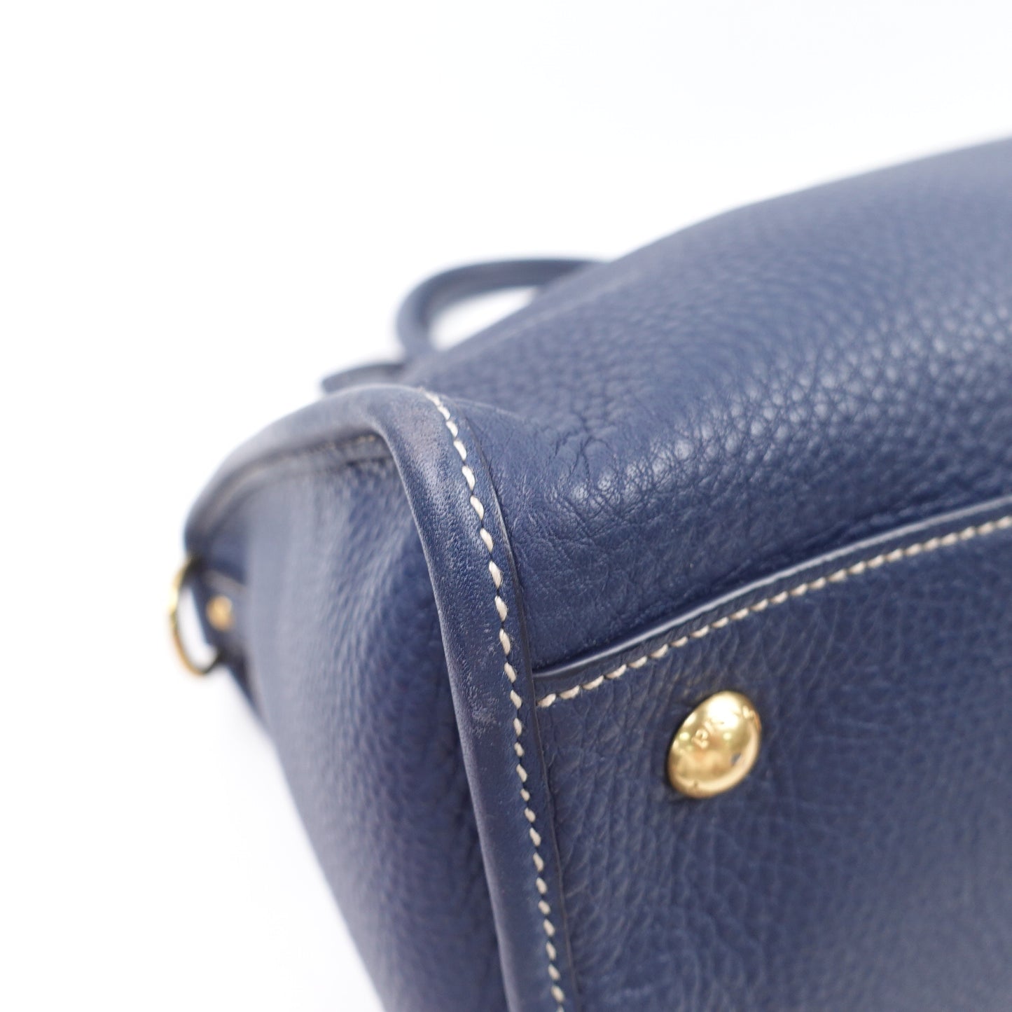 Pre-owned Prada Navy Calfskin Shoulder Bag