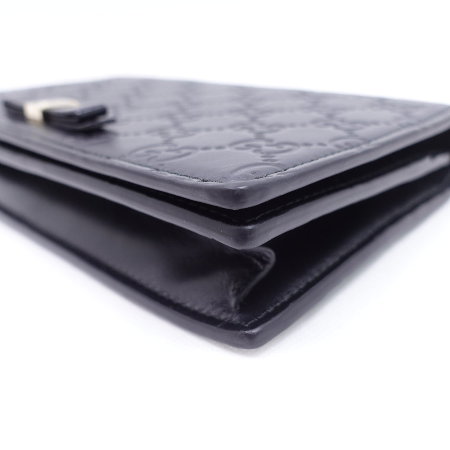 Pre-Owned Gucci Black Calfskin Shoulder Bag