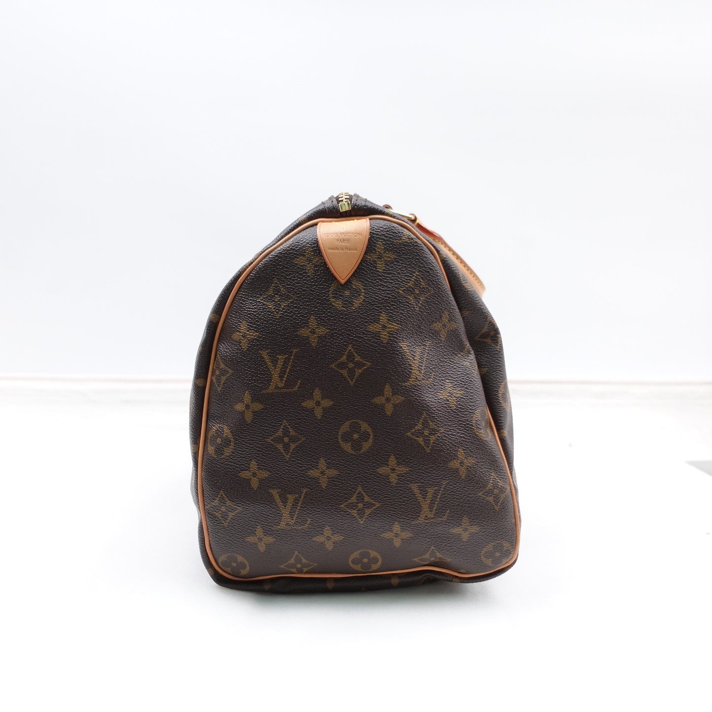Pre-owned Louis Vuitton Speedy 35 Monogram Coated Canvas Top Handle Bag