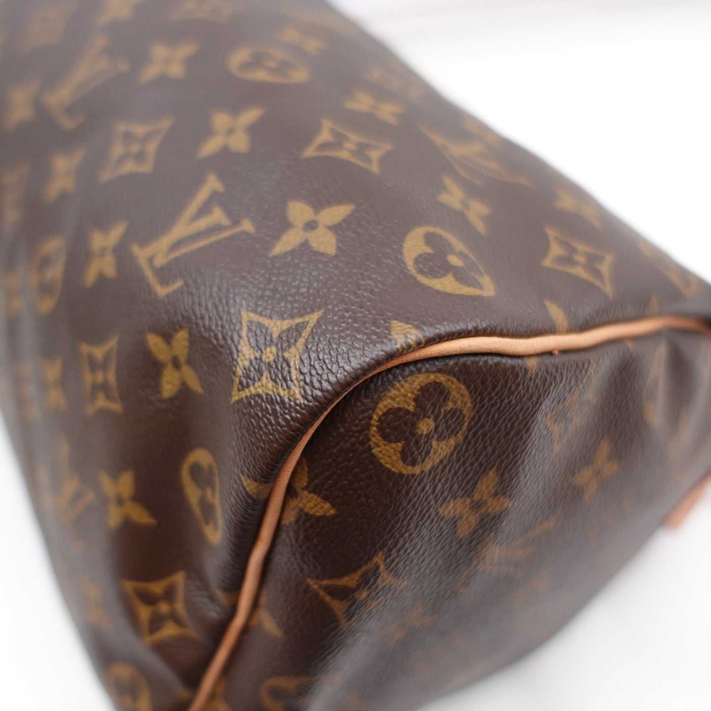 Pre-owned Louis Vuitton Speedy 35 Monogram Coated Canvas Top Handle Bag