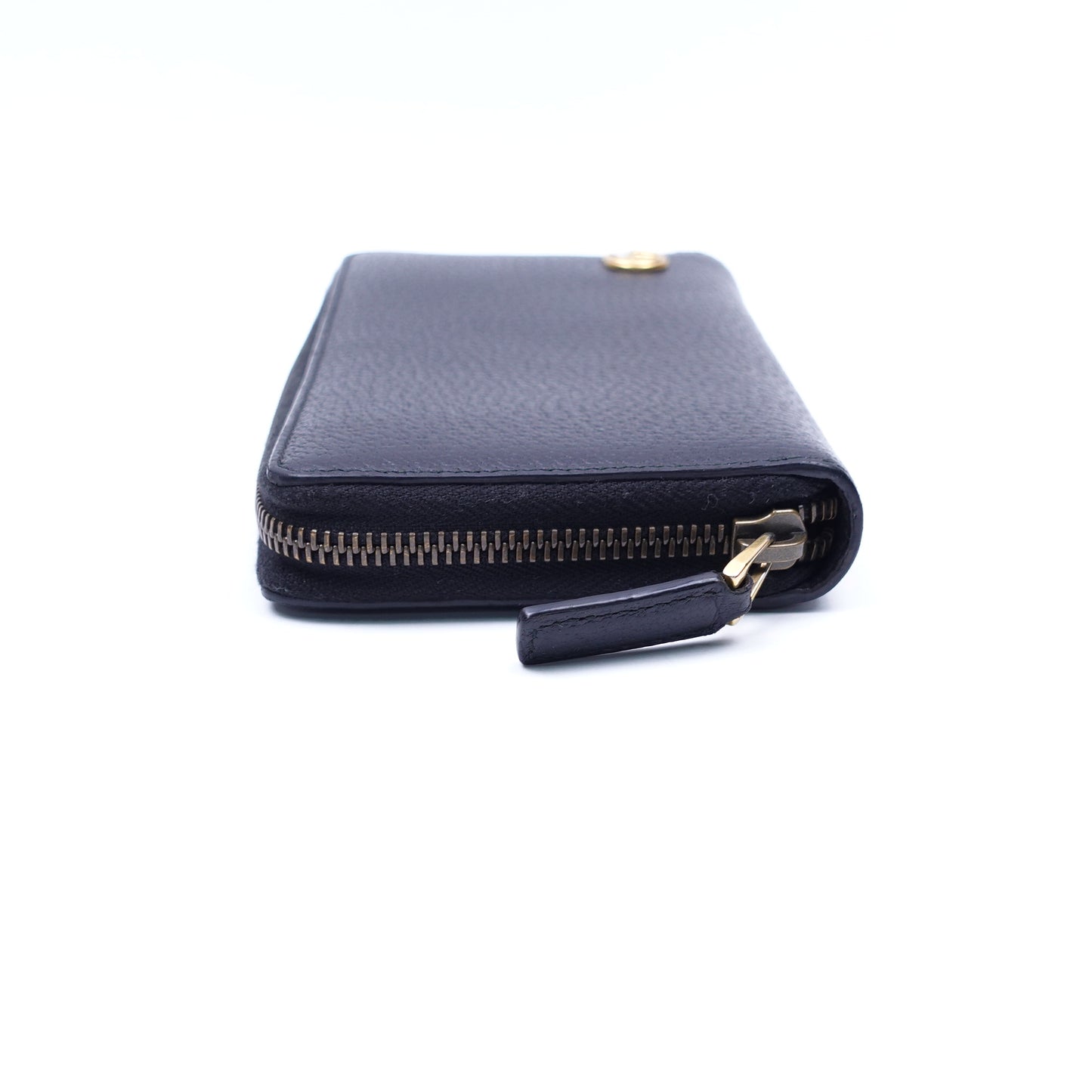 Pre-owned Gucci GG Black Calfskin Wallet